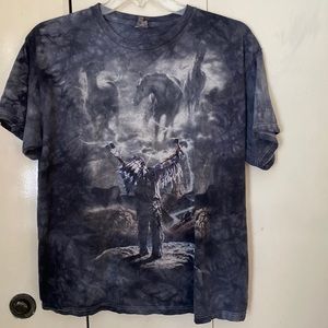 VINTAGE TRIBAL TIEDYE TEESHIRT